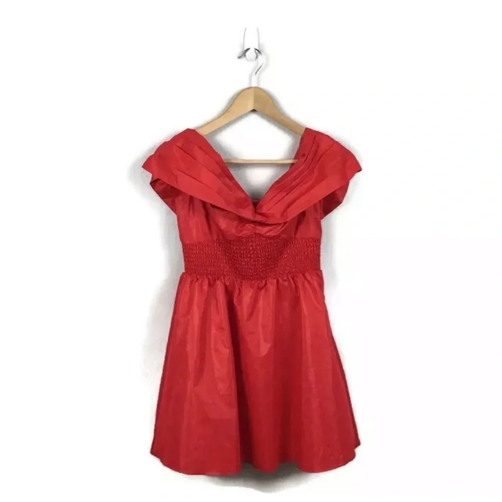 L’Academie Dress Red Juni Off Shoulder Revolve S - Picture 4 of 9
